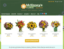 Tablet Screenshot of mckinneysflowers.com